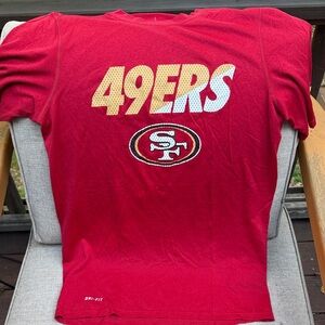 Nike Dri-Fit NFL San Francisco 49ers Training Tee — Red | Size S